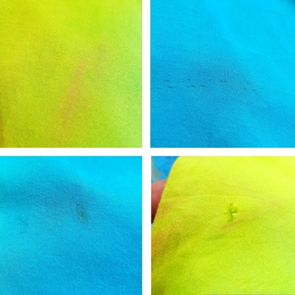 RARE Vintage Betsey Johnson Fairycore Vibrant Ombre Lace Silk Midi Slip … - Picture 9 of 9